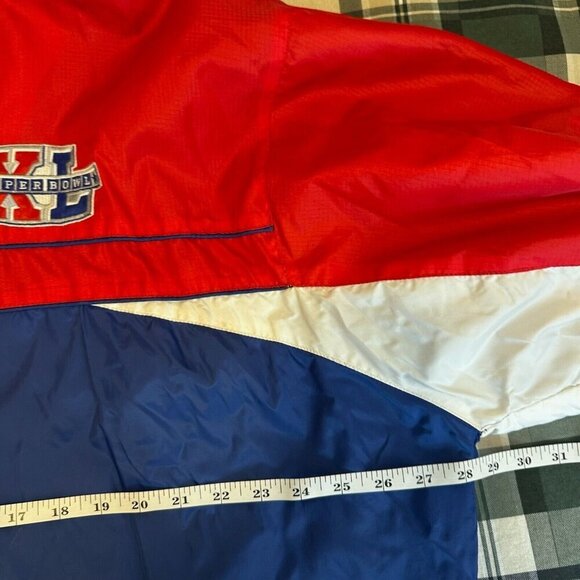 VTG NFL Super Bowl G-111 Jacket XL Red Blue Zip Up Windbreaker Detroit 2006 - Picture 13 of 14